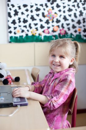 Leerling leert met de BrailleStudio