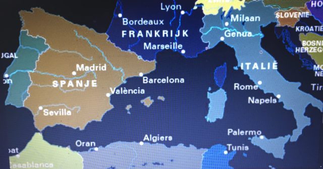 Kaart Middenlandsezeegebied kleuren omgekeerd