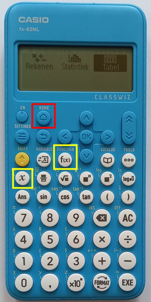 CALCUSO Basispakket turkoois met rekenmachine Casio FX 82NL